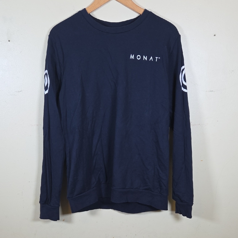 Monat Navy Long Sleeve Women's Tee